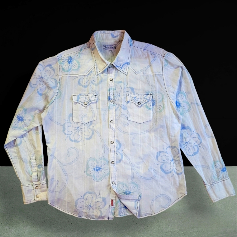 Georges Marciano & Guess Company Long Sleeve Button Up Shirt Men's 2XL